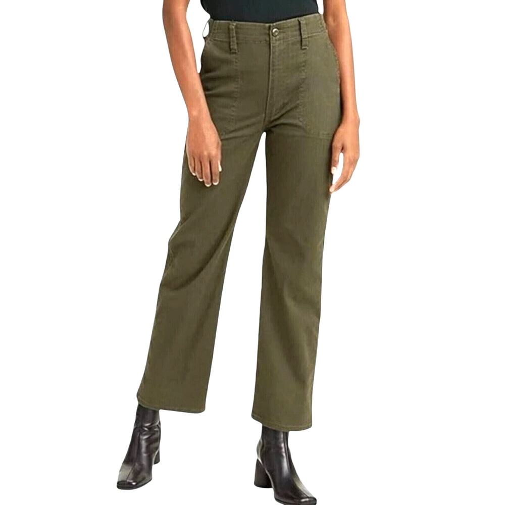LEVI'S Surplus Straight Leg Jeans / Chinos NWT Olive High Rise  Size 24W x 27L